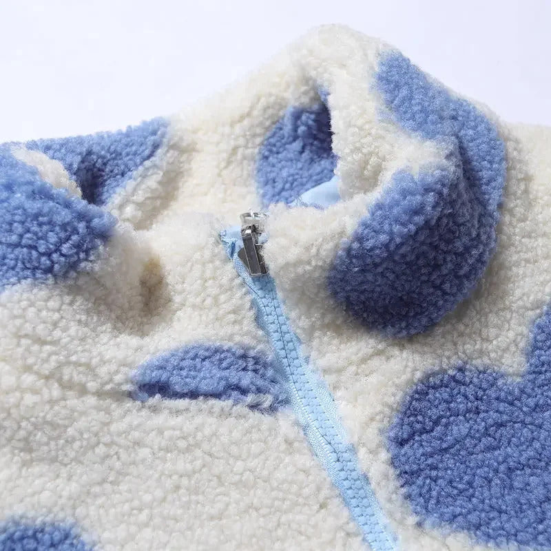 Katharina - Veste réversible à motifs cœur